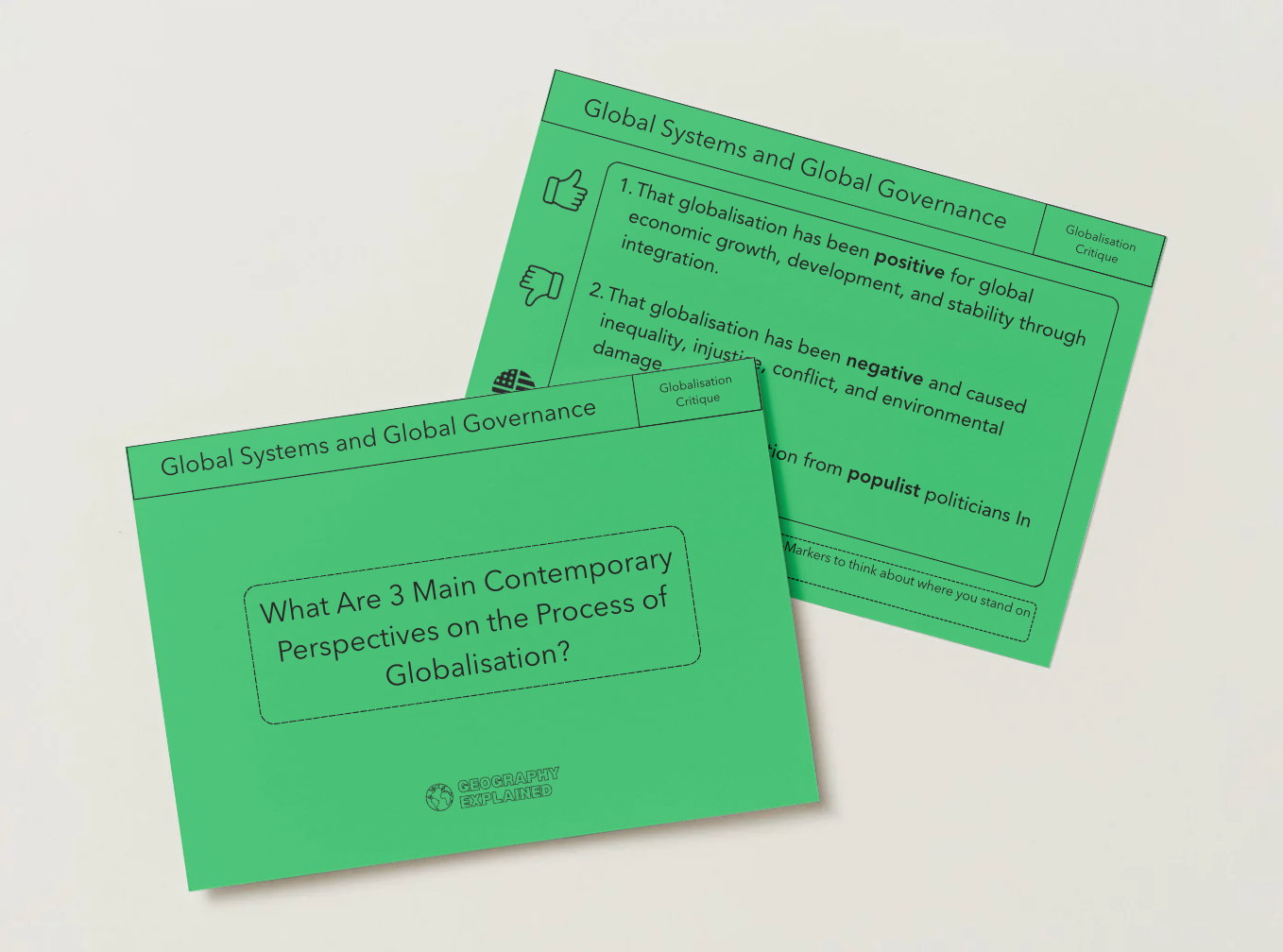 Pre-Order 'Global Systems and Global Governance' Revision Flashcards  | AQA A Level Geography