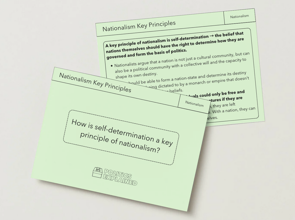 Pre-Order Nationalism 2026 Revision Flashcards | Edexcel A Level Politics