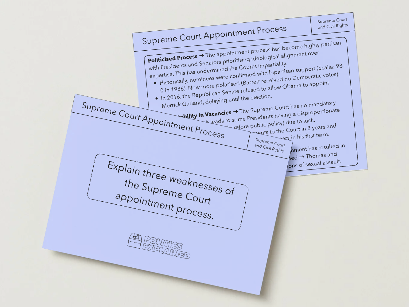 Pre-Order US Politics & Government 2026 Revision Flashcards | Edexcel A Level Politics