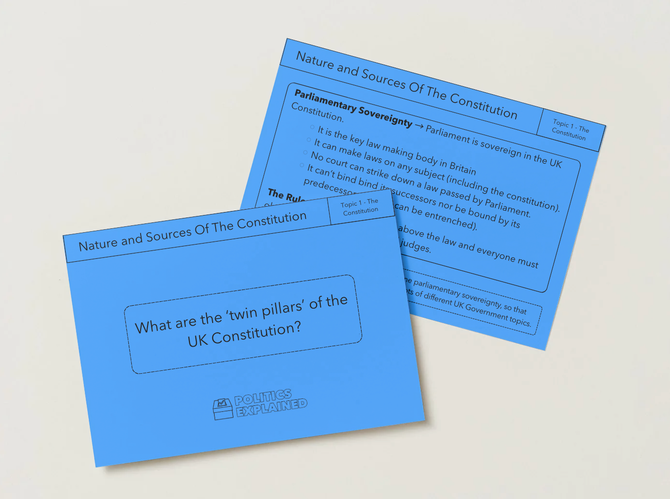 Pre-Order UK Government 2026 Revision Flashcards | Edexcel A Level Politics
